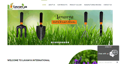 Desktop Screenshot of lavanyainternational.com